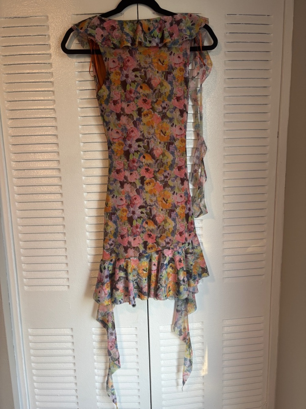ZARA Floral Ruched Mini Dress Size S New With Tags Romantic Chic Style - Picture 10 of 16